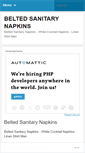 Mobile Screenshot of beltedsanitarynapkinscnoa.wordpress.com