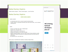 Tablet Screenshot of beltedsanitarynapkinscnoa.wordpress.com
