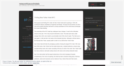 Desktop Screenshot of newyorkluxuryhotels.wordpress.com