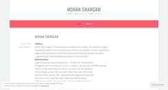 Desktop Screenshot of mohanswargam.wordpress.com