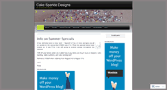 Desktop Screenshot of cakesparkledesigns.wordpress.com