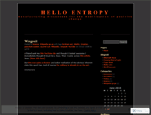 Tablet Screenshot of helloentropy.wordpress.com