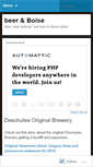 Mobile Screenshot of beerandboise.wordpress.com