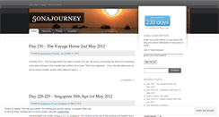 Desktop Screenshot of 5onajourney.wordpress.com