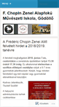 Mobile Screenshot of chopinzeneiskola.wordpress.com