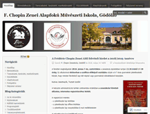 Tablet Screenshot of chopinzeneiskola.wordpress.com