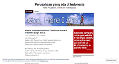 Desktop Screenshot of perusahaanindonesian.wordpress.com