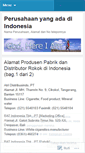 Mobile Screenshot of perusahaanindonesian.wordpress.com