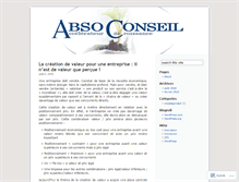 Tablet Screenshot of absoconseil.wordpress.com