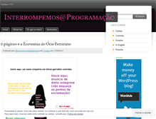 Tablet Screenshot of interrompemosaprogramacao.wordpress.com