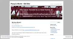 Desktop Screenshot of passyworldofmathematics.wordpress.com
