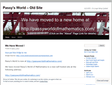 Tablet Screenshot of passyworldofmathematics.wordpress.com