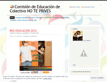 Tablet Screenshot of educacionformacionvoluntariado.wordpress.com