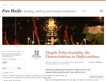 Tablet Screenshot of freehaifa.wordpress.com