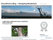Tablet Screenshot of ericajgreen.wordpress.com