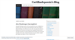 Desktop Screenshot of cartilhadepoesia.wordpress.com