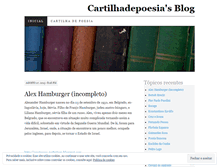 Tablet Screenshot of cartilhadepoesia.wordpress.com