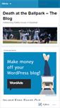 Mobile Screenshot of deathattheballpark.wordpress.com