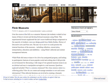 Tablet Screenshot of museumdesignlab.wordpress.com