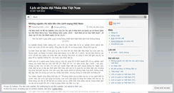 Desktop Screenshot of lichsuqdndvn.wordpress.com