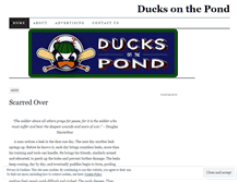 Tablet Screenshot of ducksonthepondkid.wordpress.com