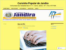 Tablet Screenshot of cursinhopopulardejandira.wordpress.com