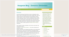 Desktop Screenshot of domenicoghirlandaiopainter.wordpress.com