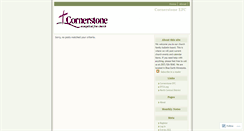 Desktop Screenshot of cornerstoneonline.wordpress.com