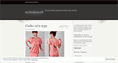 Desktop Screenshot of myfashion28.wordpress.com