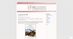 Desktop Screenshot of congressodemulheres.wordpress.com