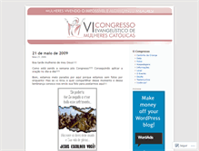Tablet Screenshot of congressodemulheres.wordpress.com