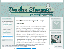 Tablet Screenshot of drunkenstampers.wordpress.com