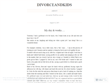 Tablet Screenshot of divorceandkids.wordpress.com