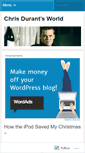 Mobile Screenshot of chrisdurant2000.wordpress.com