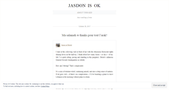 Desktop Screenshot of jasdonisok.wordpress.com