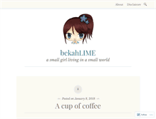 Tablet Screenshot of bekahlime.wordpress.com