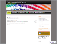 Tablet Screenshot of clubpenguin0910fr.wordpress.com