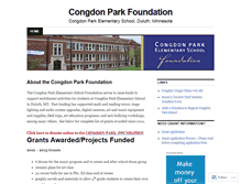 Tablet Screenshot of congdonparkfoundation.wordpress.com