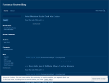 Tablet Screenshot of footwearreviewbloghi.wordpress.com