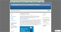 Desktop Screenshot of cabusinessed.wordpress.com