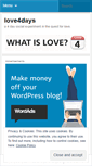 Mobile Screenshot of love4days.wordpress.com