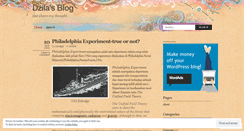 Desktop Screenshot of dzila.wordpress.com