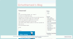 Desktop Screenshot of girlwithamask.wordpress.com