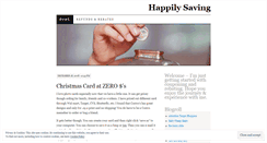 Desktop Screenshot of happilysaving.wordpress.com