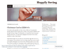 Tablet Screenshot of happilysaving.wordpress.com