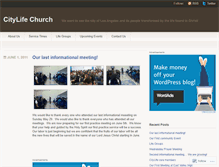 Tablet Screenshot of citylifela.wordpress.com