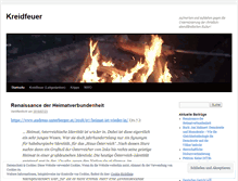 Tablet Screenshot of kreidfeuer.wordpress.com