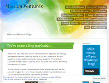 Tablet Screenshot of missionventures.wordpress.com