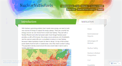 Desktop Screenshot of nuclearvsbiofuels.wordpress.com