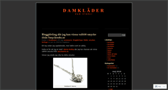 Desktop Screenshot of damklaeder.wordpress.com